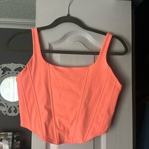 Coral Corset Top